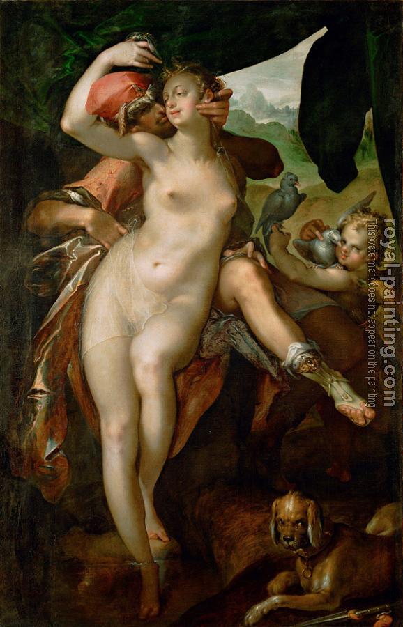 Bartholomaeus Spranger : Venus And Adonis